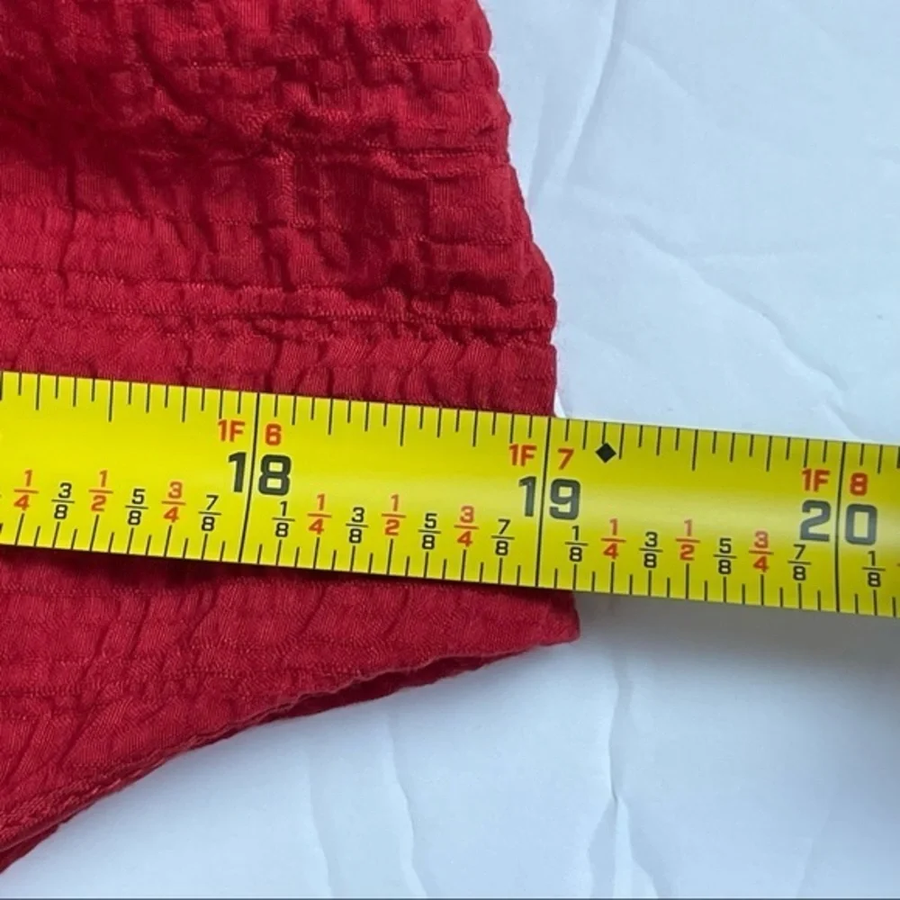 Talbots Red Textured Party Event Midi Dress - Picture 11 of 11